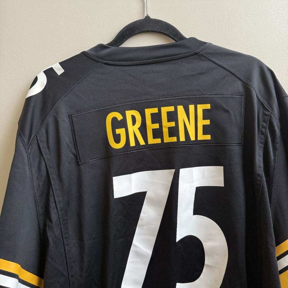 Joe GREENE Pittsburgh Steelers #75 (HOFer) NFL Nike ON FIELD Black Jersey SZ XXL